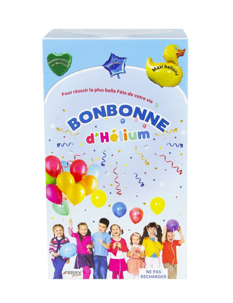 Bouteilles hélium jetable 30 ballons - Ambiance-party