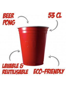 Hexcup : Le gobelet rouge pour Beer Pong – Cuboak