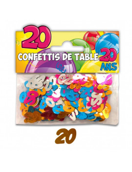 CONFETTIS DE TABLE 20