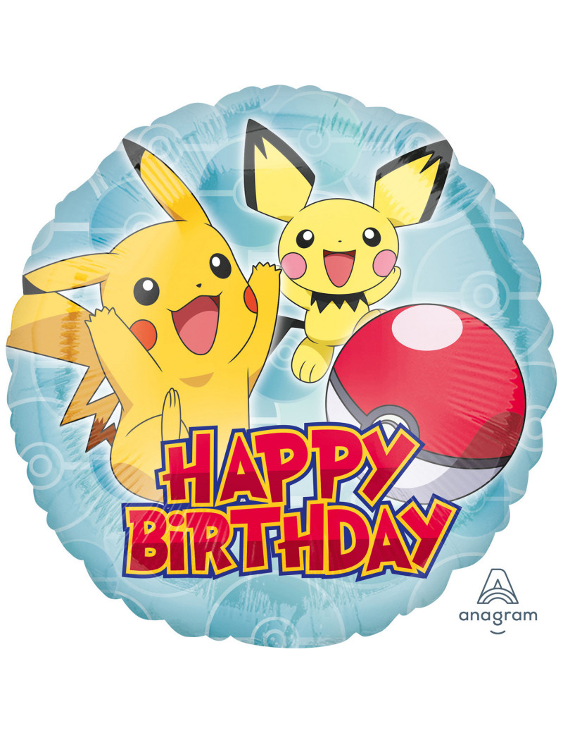Serviette anniversaire Pokémon - Lot de 16