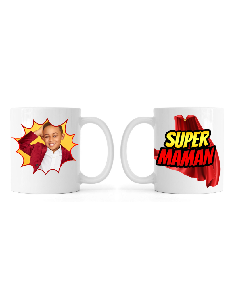 Mug Super Maman - Cadeau Maman Original - Idée Cadeau Pour